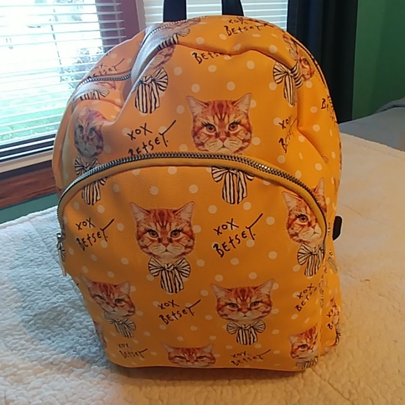 yellow cat backpack